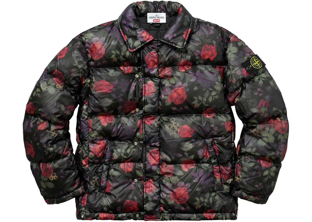 Supreme Stone Island Lamy Cover Stampato Puffy Jacket Black - vue secondaire B