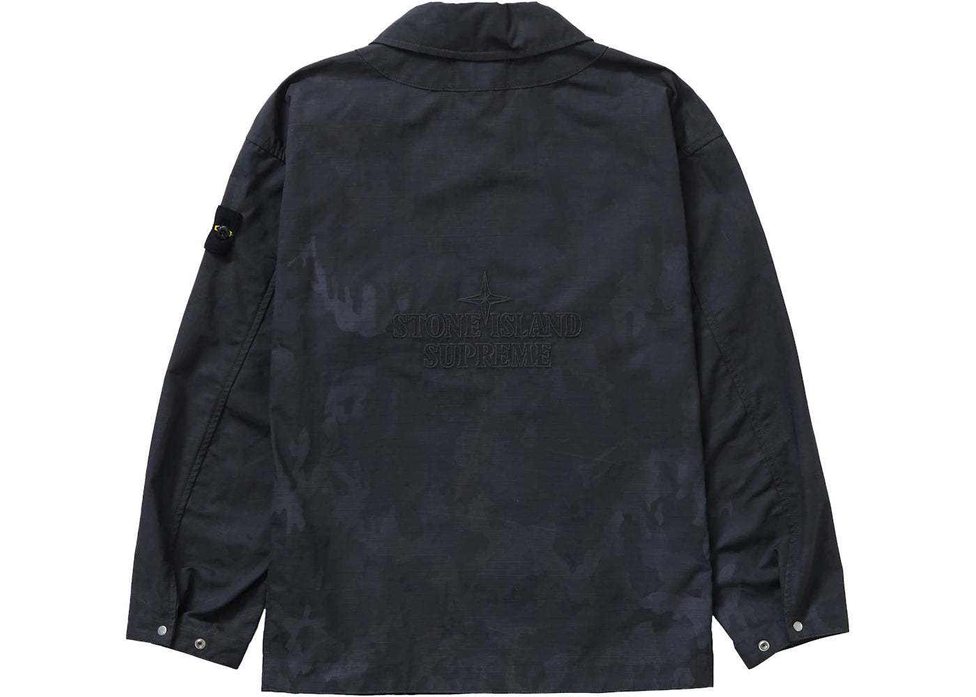 Supreme Stone Island Reactive Ice Camo Ripstop Jacket Black - vue secondaire A
