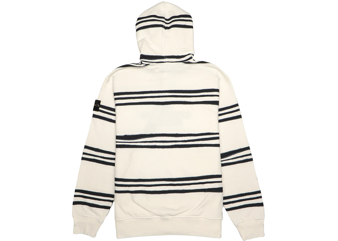 Supreme Stone Island Warp Stripe Hooded Sweatshirt White - vue secondaire A