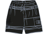 Supreme Stone Island Warp Stripe Sweatshort Black