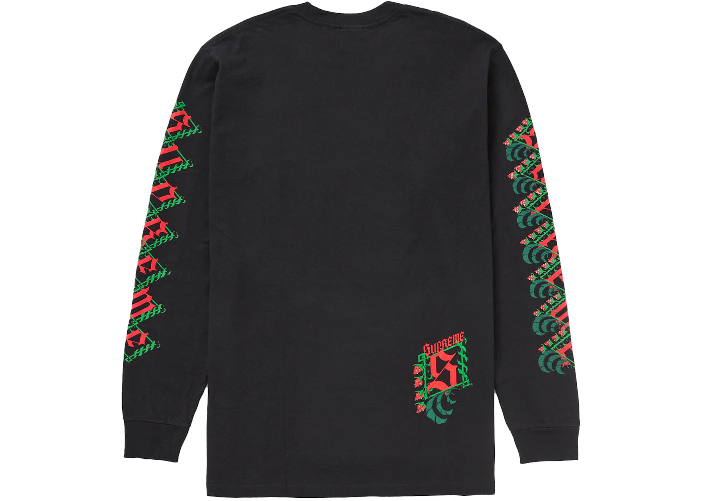 Supreme Strawberries L/S Tee Black - vue secondaire A