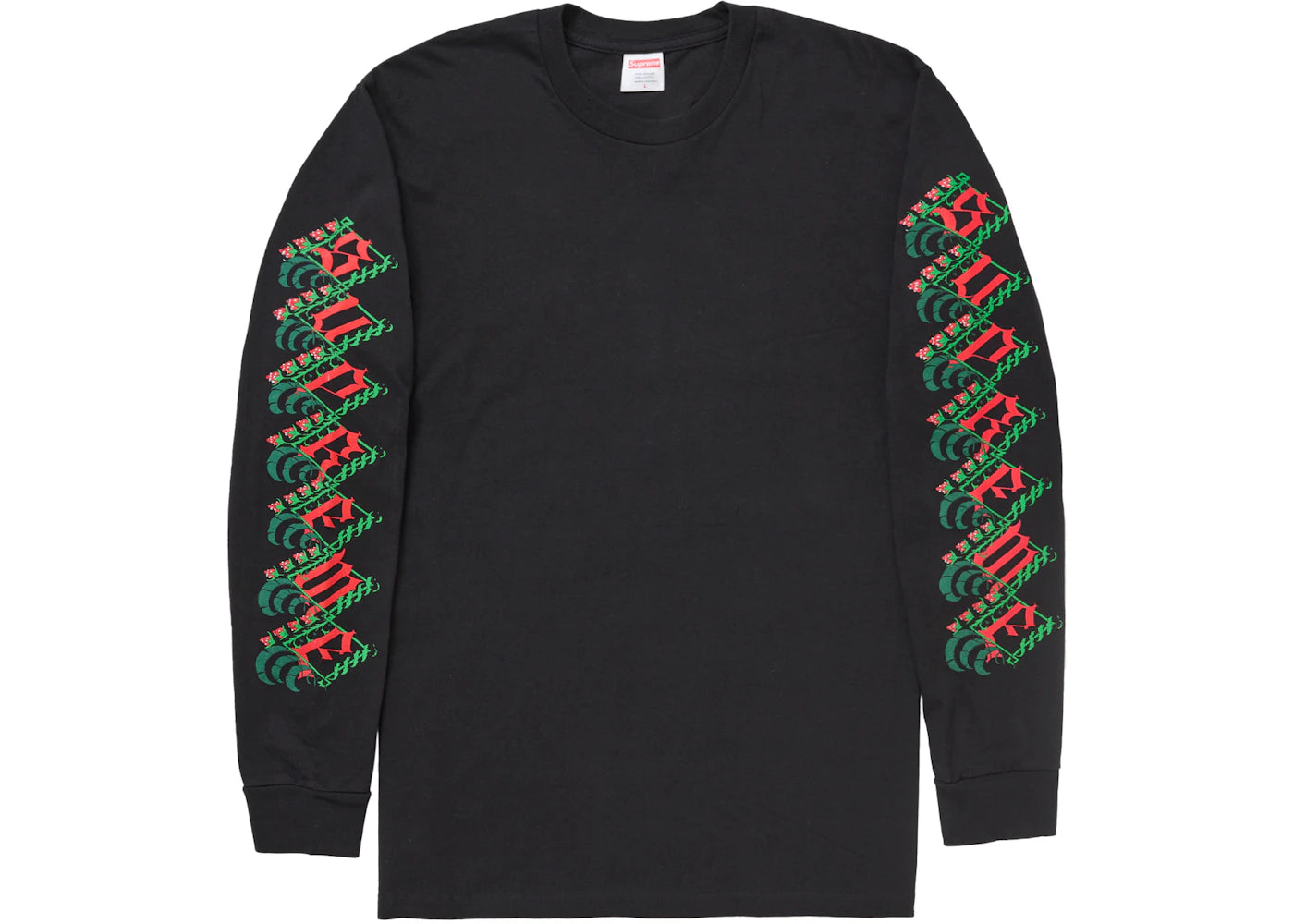 Supreme Strawberries L/S Tee Black - vue 360