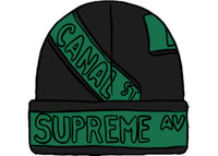 Supreme Street Signs Beanie Black