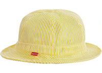 Supreme Stripe Mesh Bell Hat Yellow