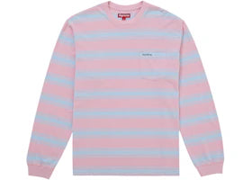 Supreme Stripe Pocket L/S Top Pink