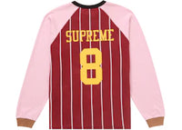 Supreme Stripe Raglan L/S Top Maroon