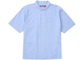 Supreme Stripe S/S Pajama Shirt Blue