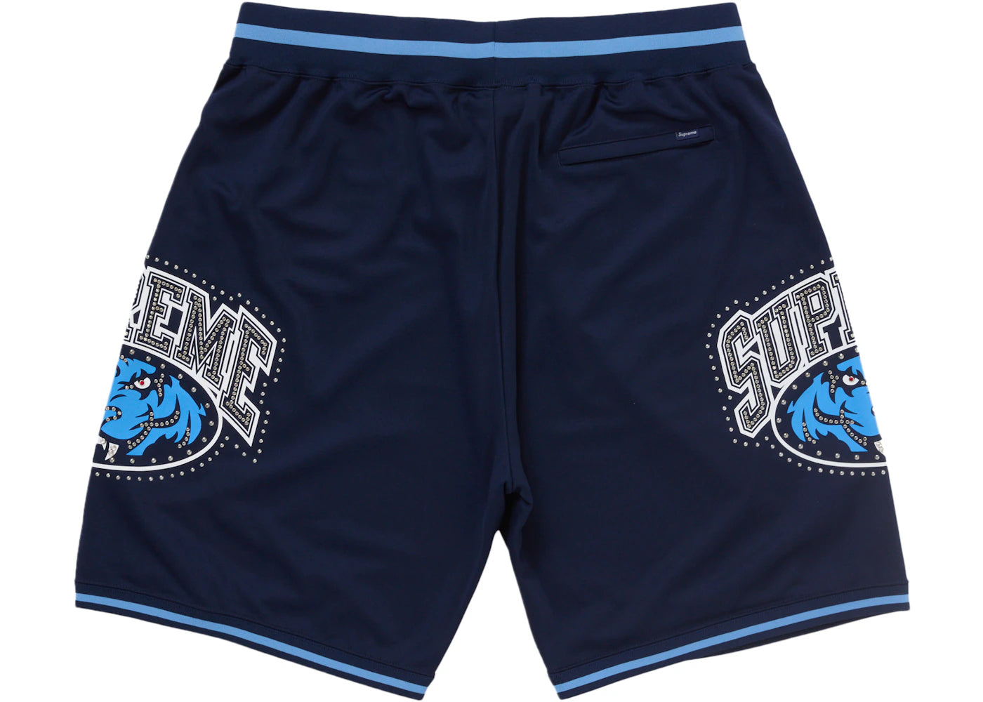 Supreme Studded Basketball Short Navy - vue secondaire B
