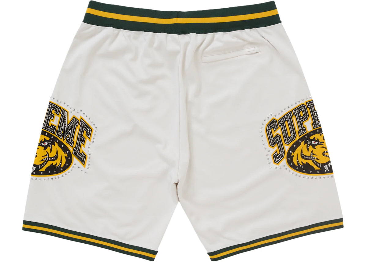 Supreme Studded Basketball Short White - vue secondaire B