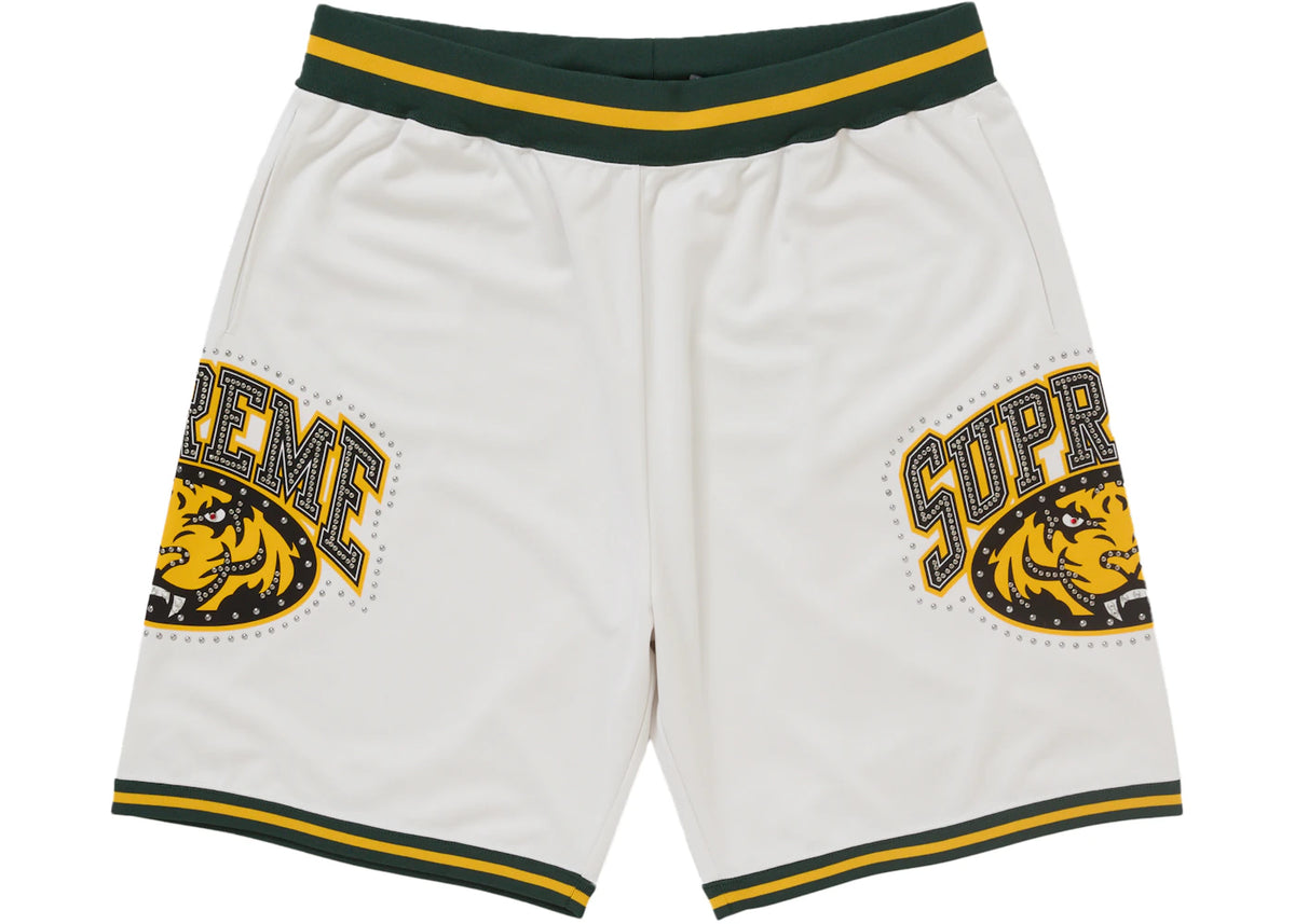 Supreme Studded Basketball Short White - vue secondaire A