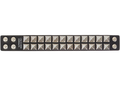 Supreme Studded Leather Bracelet Black