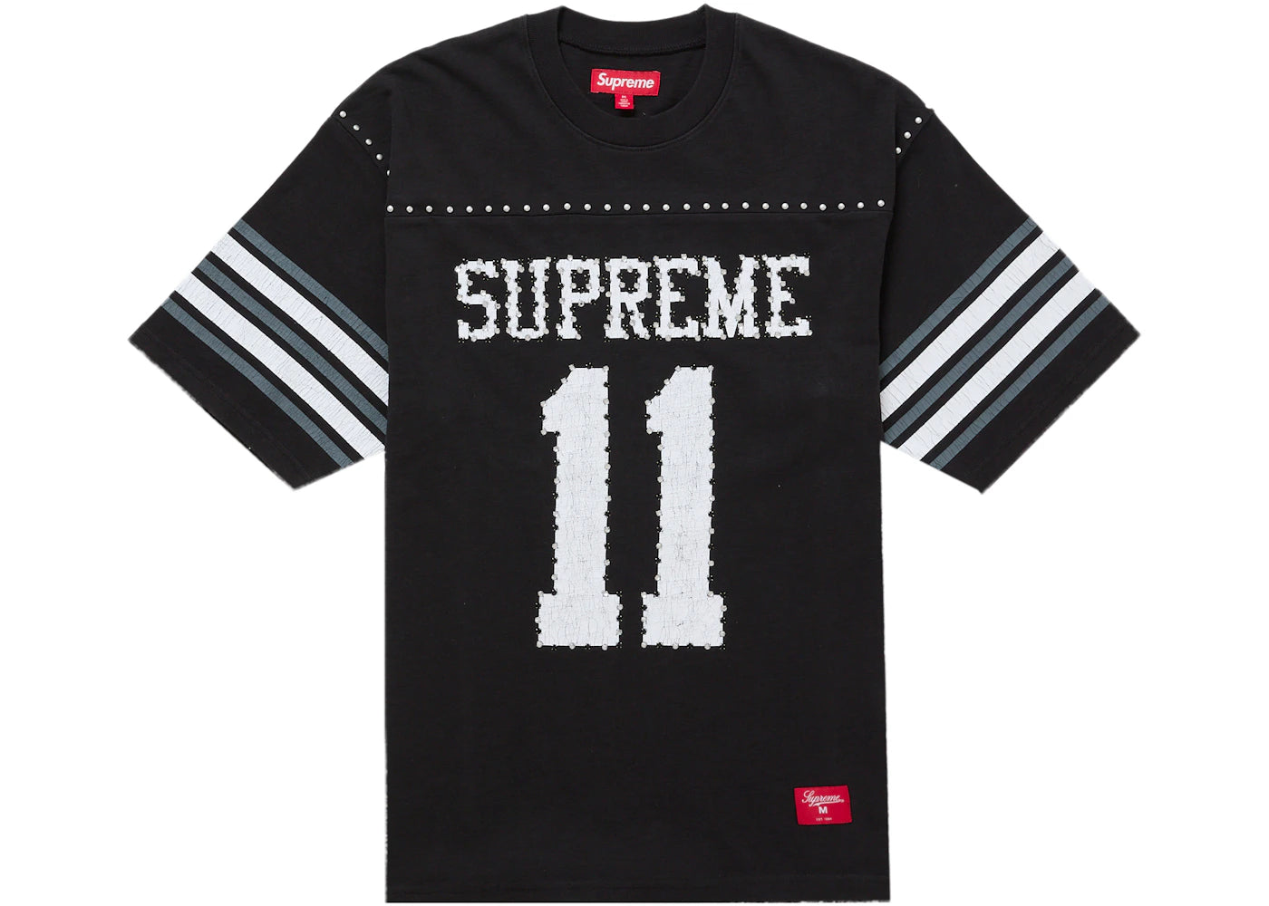 Supreme Studded S/S Football Top Black - vue secondaire A