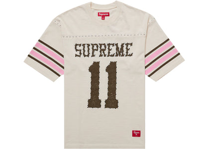 Supreme Studded S/S Football Top Tan - authentic Supreme product