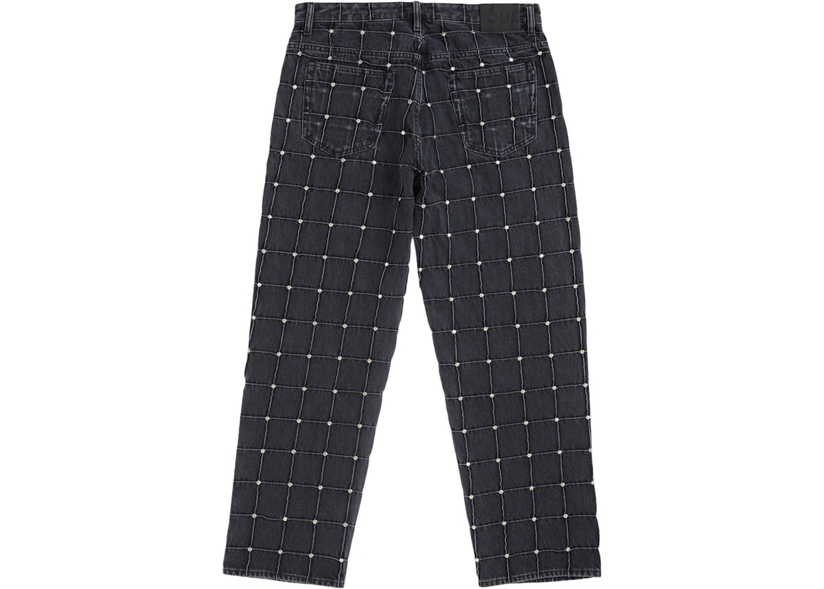 Supreme Studded Seam Loose Fit Jean Black - vue secondaire B