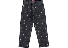Supreme Studded Seam Loose Fit Jean Black