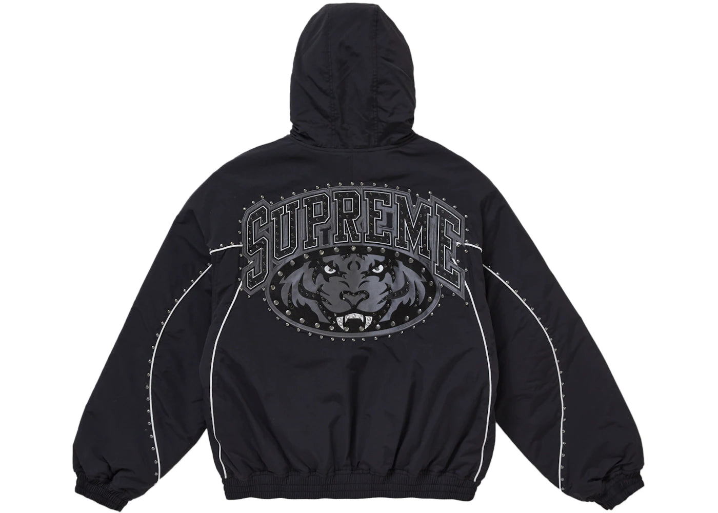 Supreme Studded Stadium Jacket Black - vue secondaire A