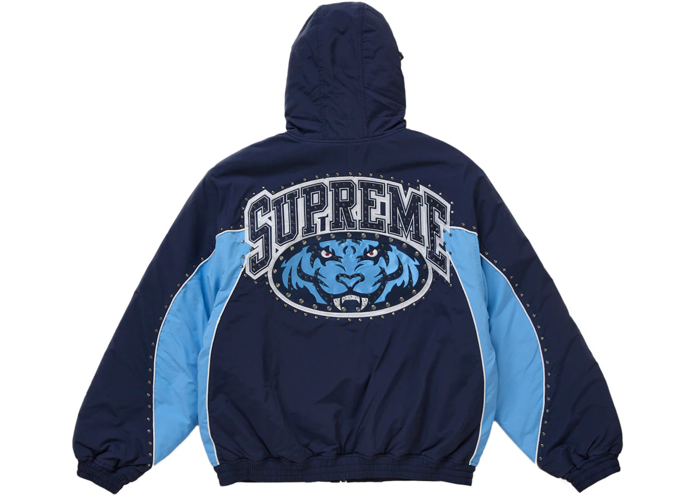 Supreme Studded Stadium Jacket Navy - vue secondaire A