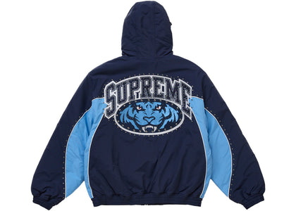 Supreme Studded Stadium Jacket Navy - apparel view 2