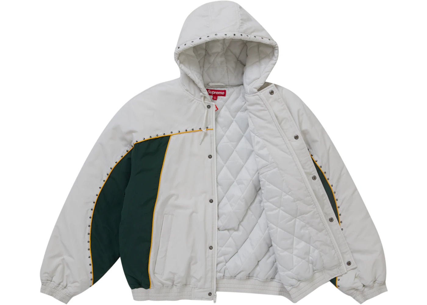 Supreme Studded Stadium Jacket White - vue secondaire B