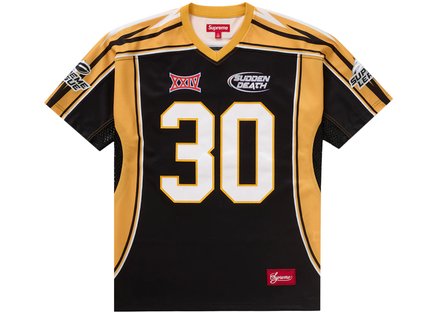 Supreme Sudden Death Football Jersey Black - vue secondaire B
