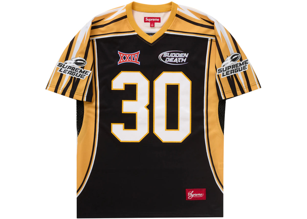 Supreme Sudden Death Football Jersey Black - vue secondaire B