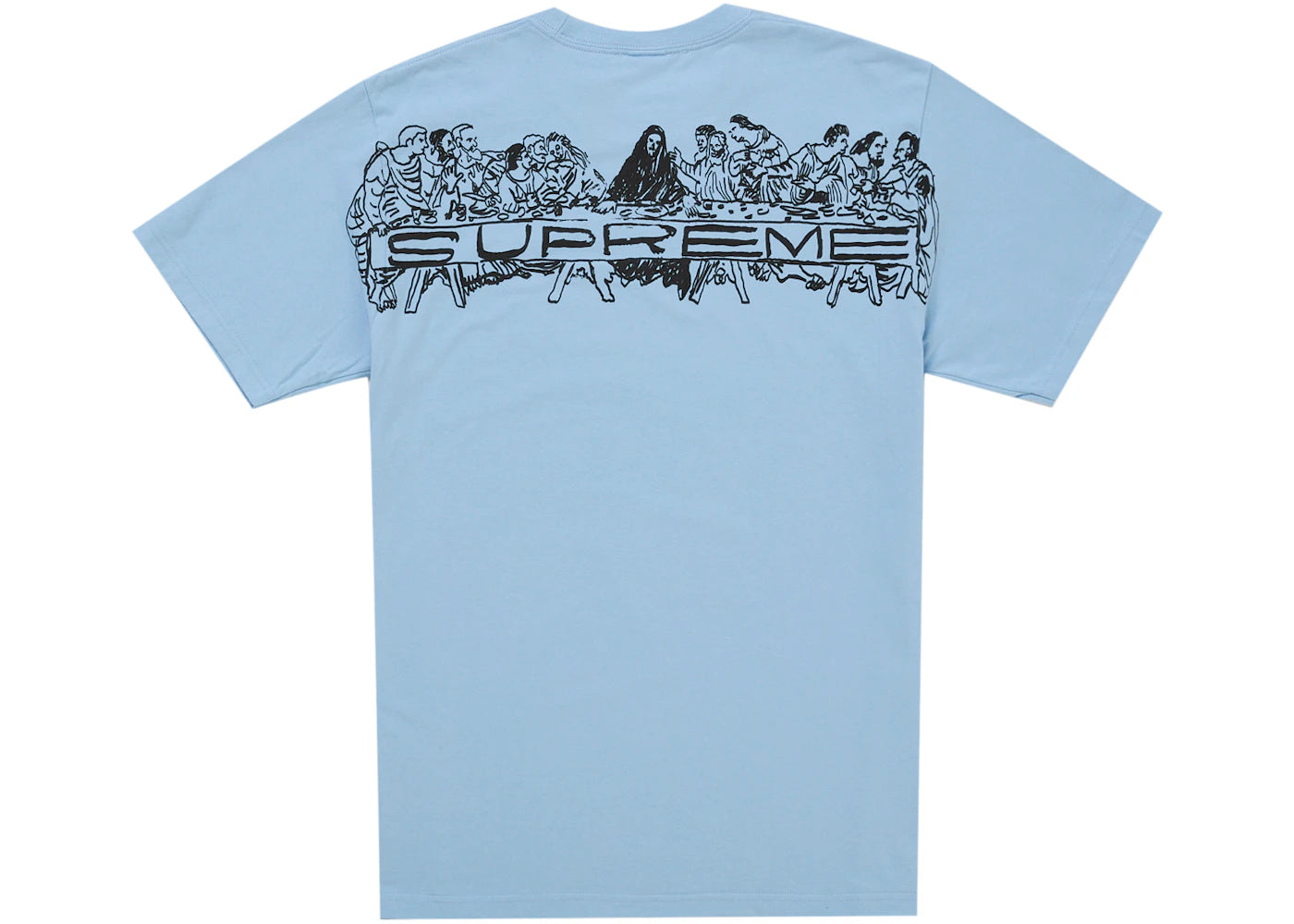 Supreme Supper Tee Powder Blue - vue 360