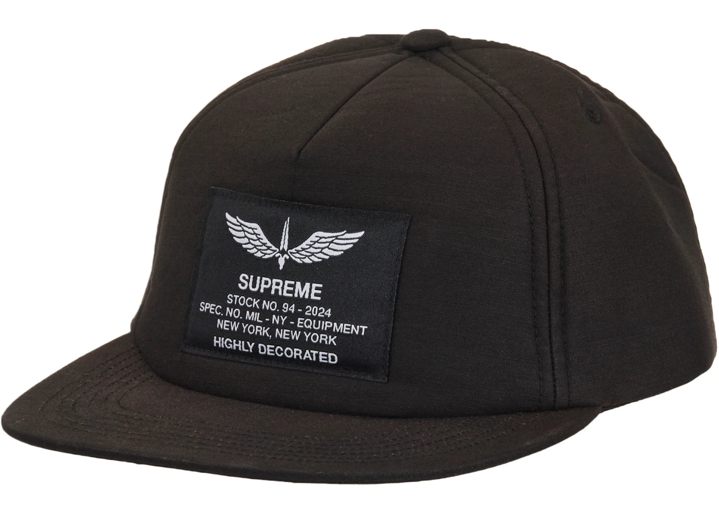 Supreme Surplus 5-Panel Black - vue secondaire A