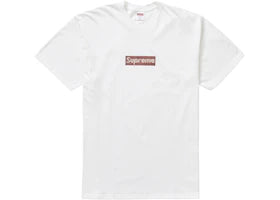 Supreme Swarovski Box Logo Tee White - authentic Supreme product