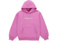 Supreme Swarovski Motion Logo Hooded Sweatshirt Pink