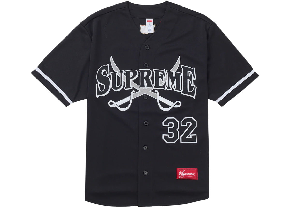 Supreme Swords Baseball Jersey Black - vue secondaire A