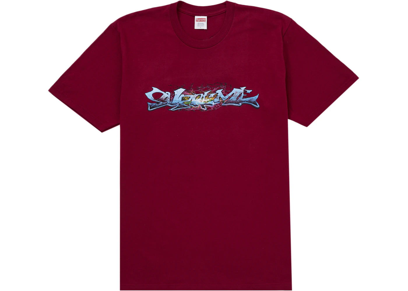 Supreme Tag Tee Cardinal - vue secondaire A