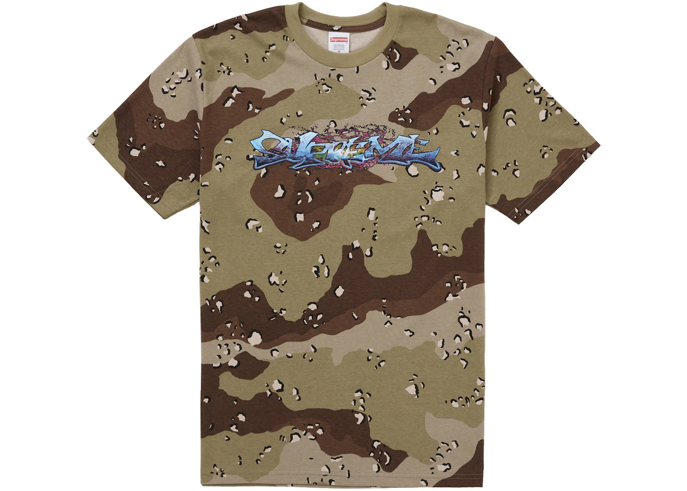 Supreme Tag Tee Chocolate Chip Camo - vue secondaire B