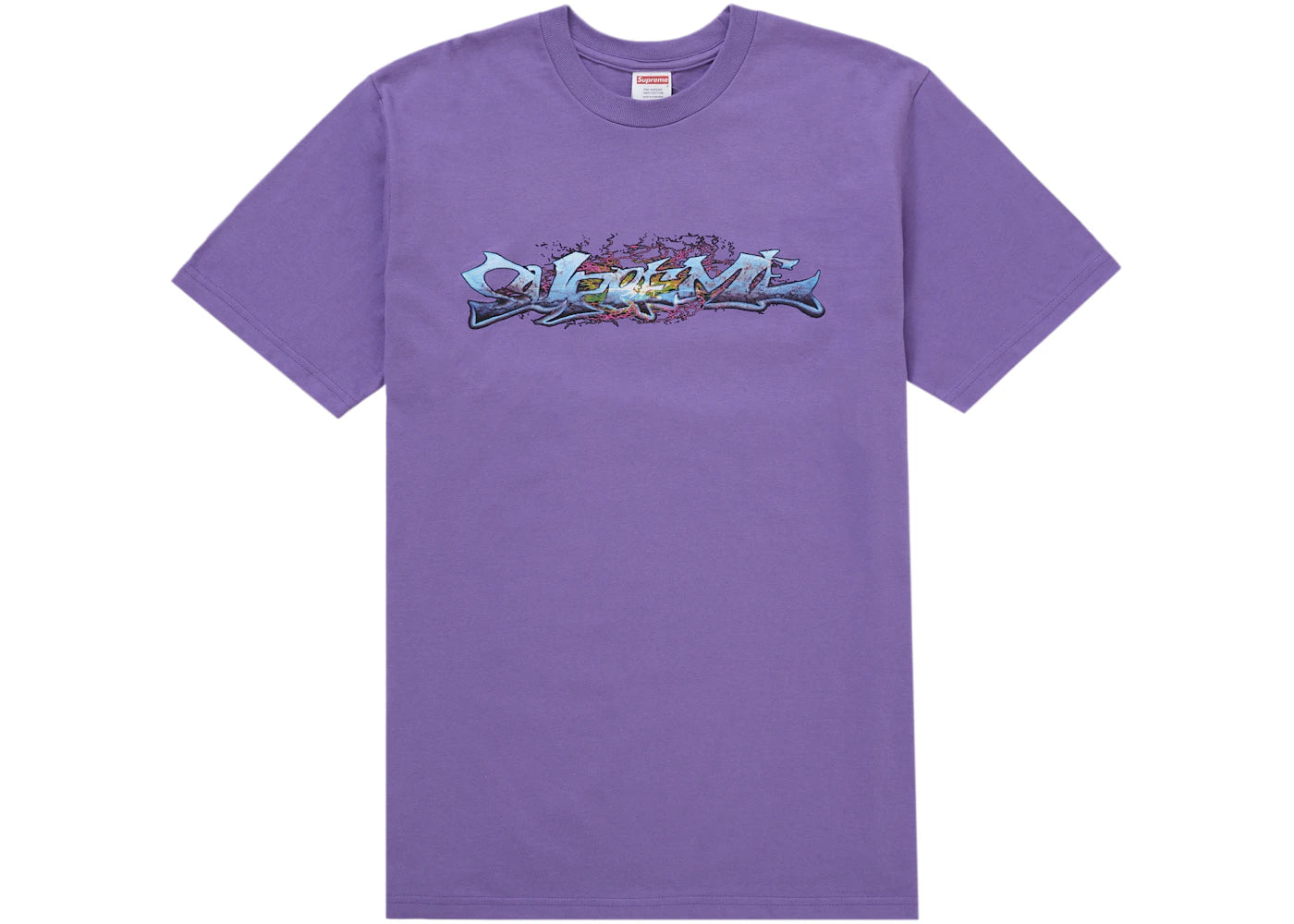 Supreme Tag Tee Purple - vue secondaire A