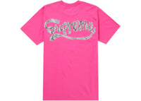 Supreme Tape Tee Fuchsia