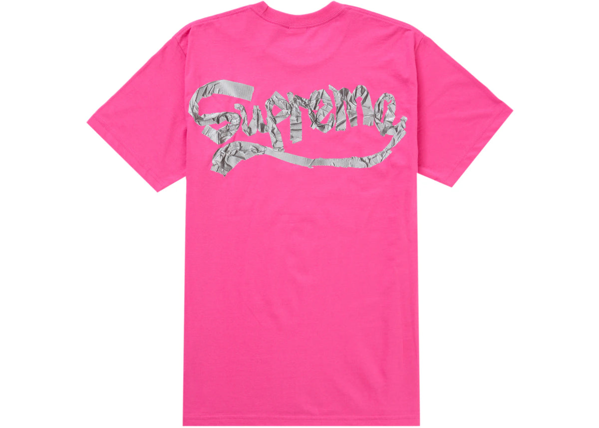Supreme Tape Tee Fuchsia - vue 360