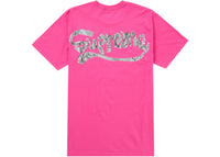 Supreme Tape Tee Fuchsia