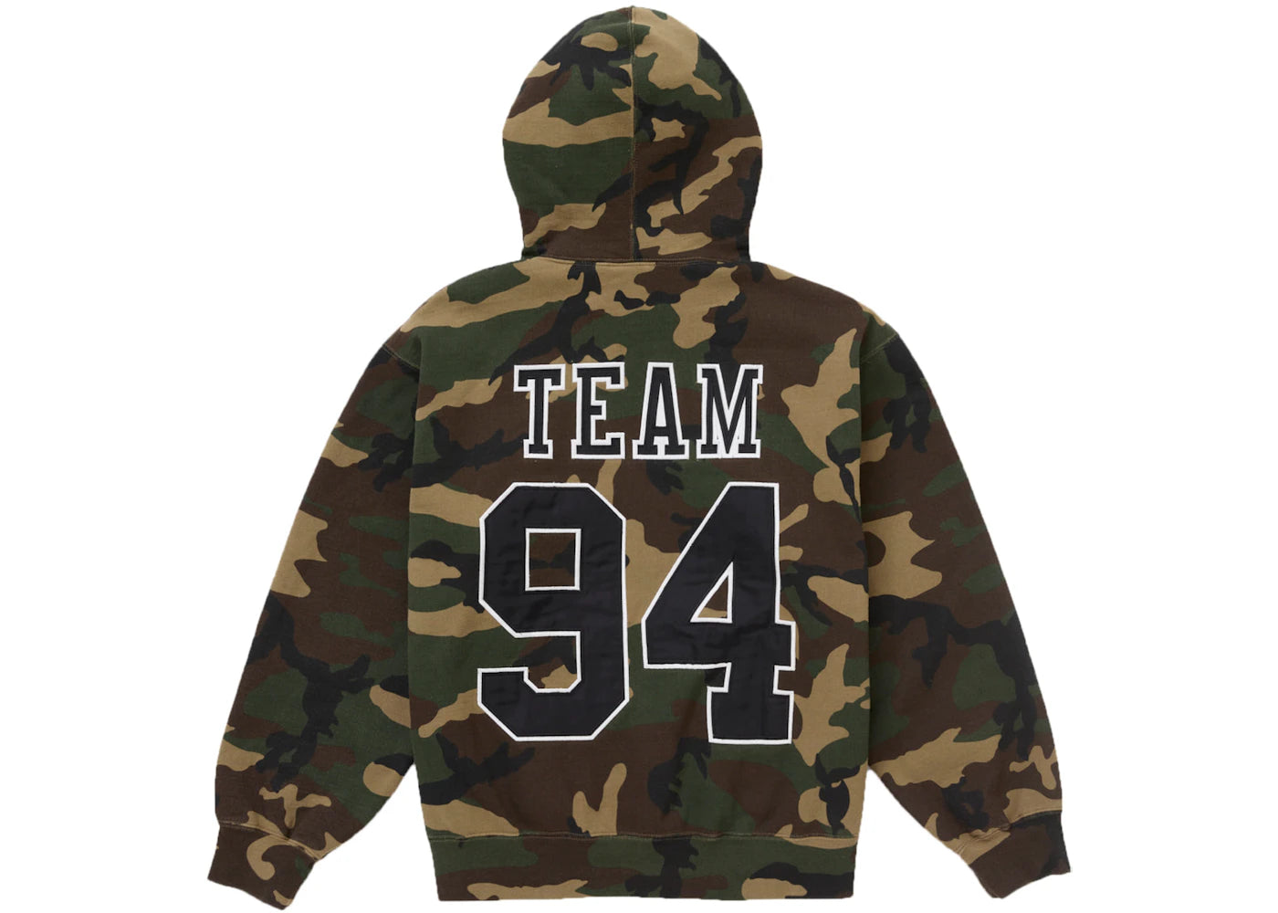 Supreme Team 94 Hooded Sweatshirt Camo - vue secondaire B