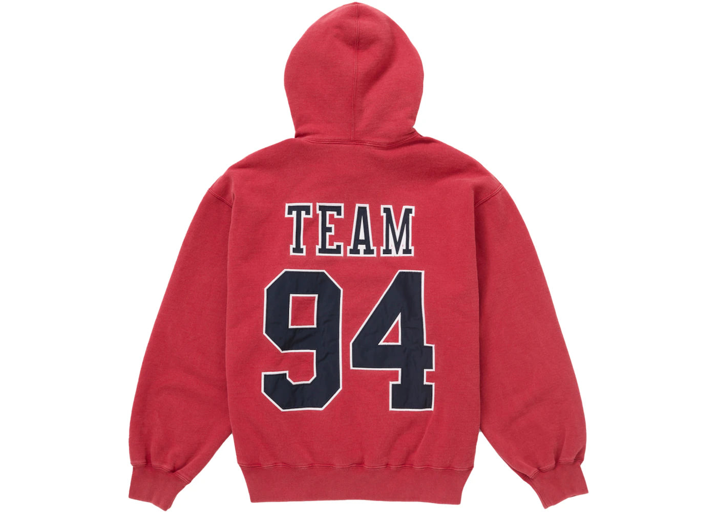 Supreme Team 94 Hooded Sweatshirt Red - vue secondaire B