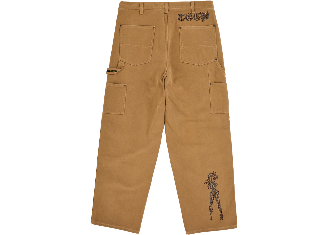 Supreme The Great China Wall Double Knee Painter Pant Brown - vue secondaire A