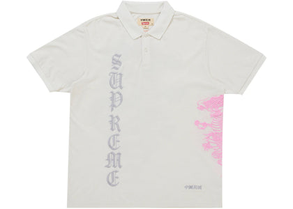 Supreme The Great China Wall Dragon Polo White - product view 2