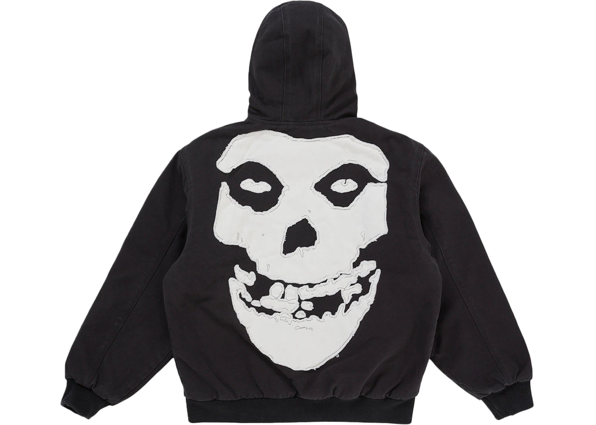 Supreme The Misfits Hooded Work Jacket Black - vue secondaire A