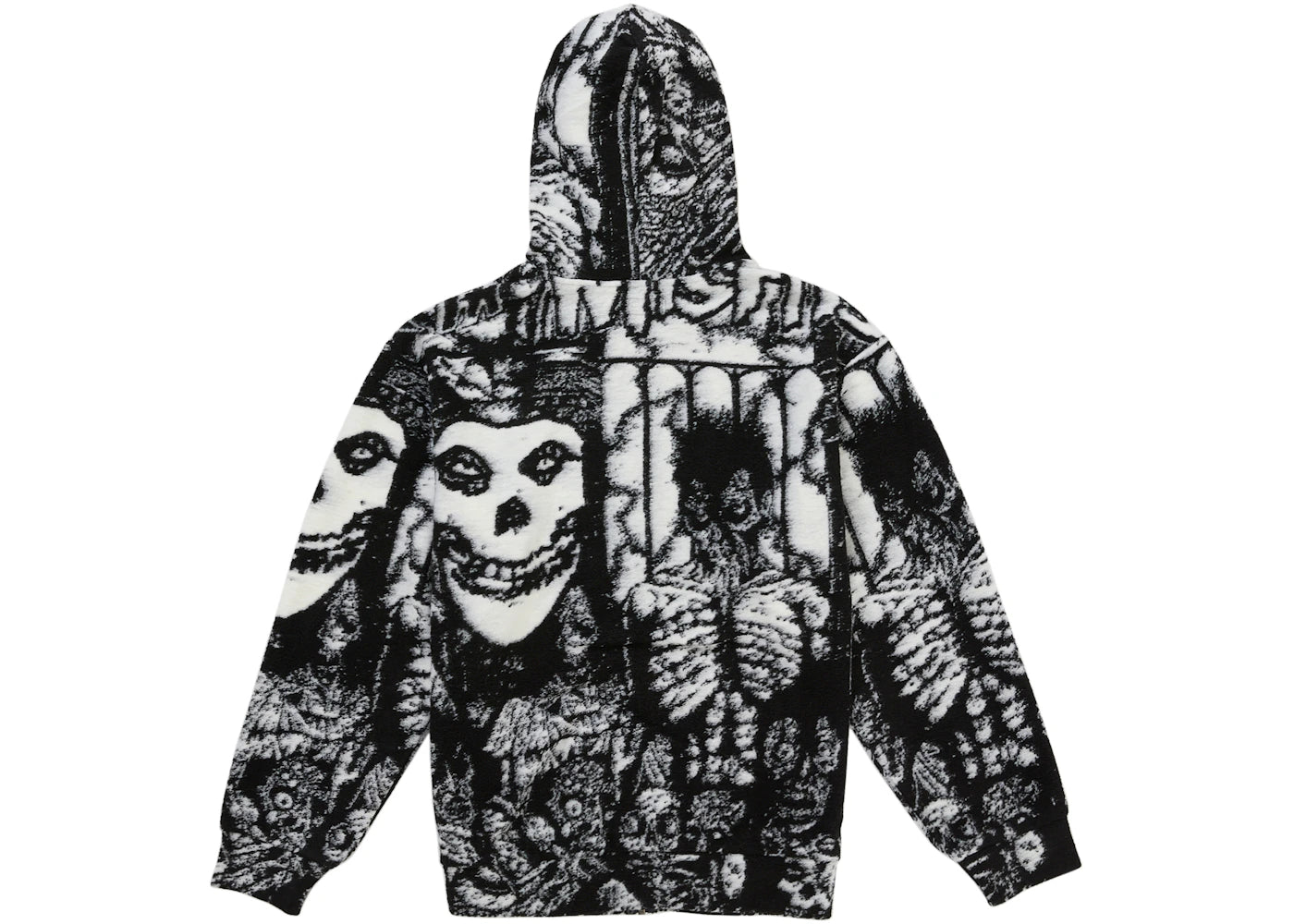 Supreme The Misfits Zip Up Hooded Sweater Black - vue secondaire A