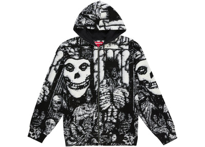 Supreme The Misfits Zip Up Hooded Sweater Black