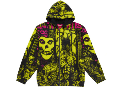 Supreme The Misfits Zip Up Hooded Sweater Multicolor - authentic Supreme apparel