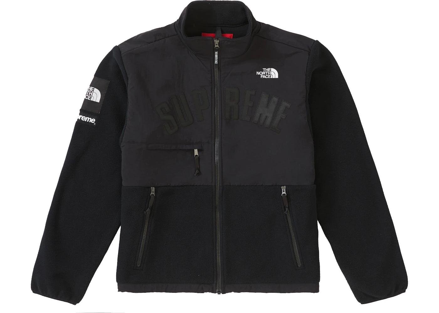Supreme The North Face Arc Logo Denali Fleece Jacket Black - vue secondaire A