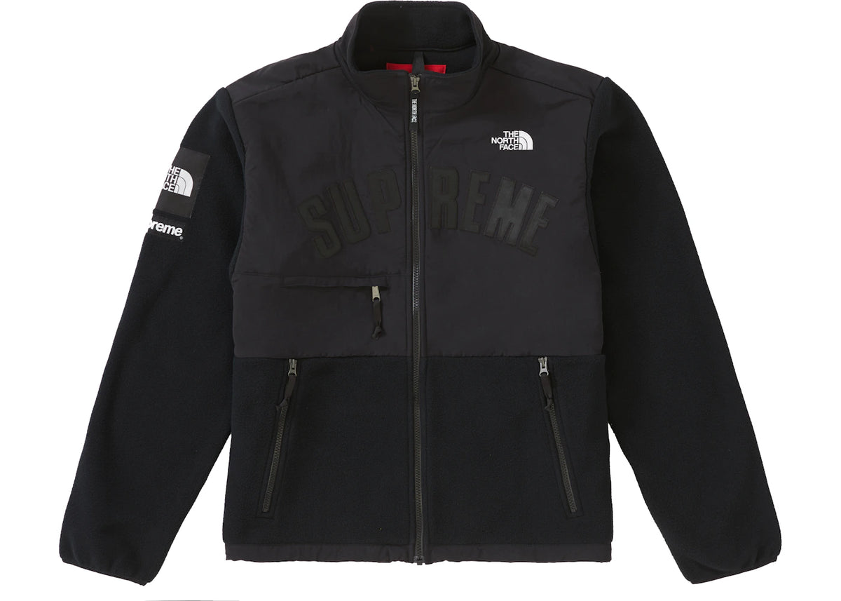 Supreme The North Face Arc Logo Denali Fleece Jacket Black - vue 360