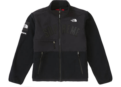 Supreme The North Face Arc Logo Denali Fleece Jacket Black - apparel view 2