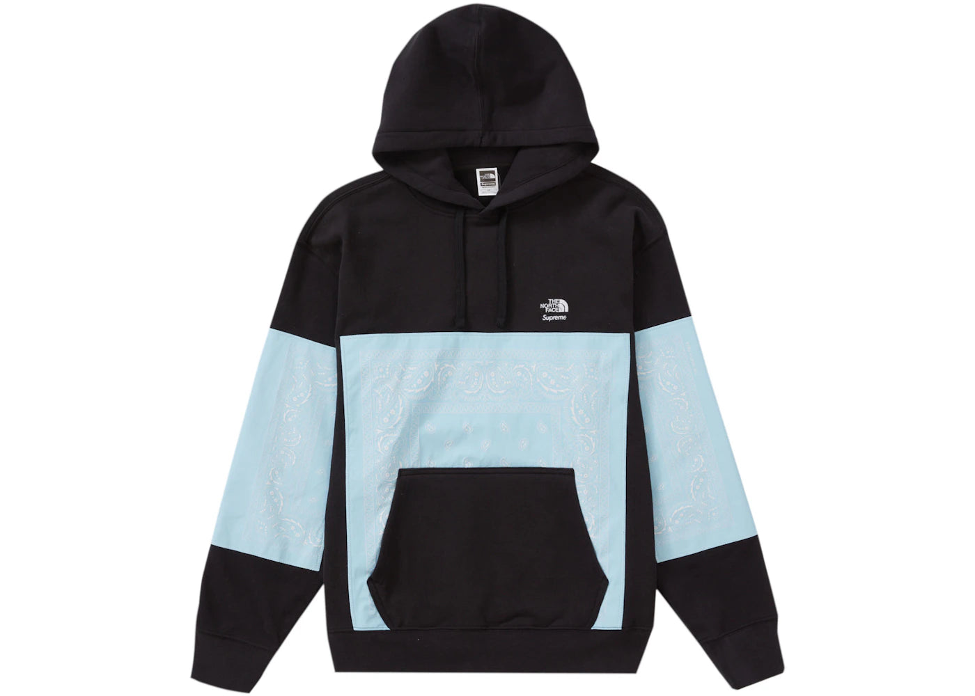 Supreme The North Face Bandana Hooded Sweatshirt Black - vue secondaire A