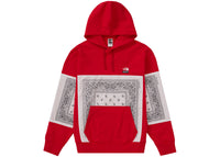 Supreme The North Face Bandana Hooded Sweatshirt Red