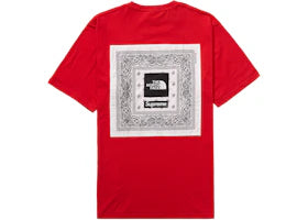 Supreme The North Face Bandana Tee Red - vue 360